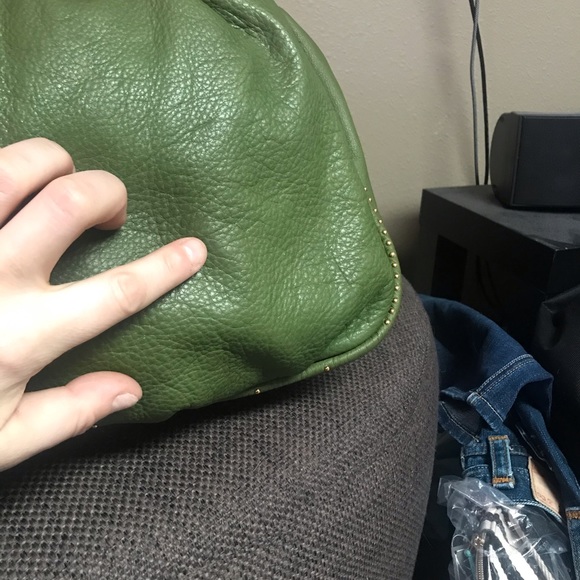 Juicy Couture vintage leather hobo in olive - Picture 10 of 16